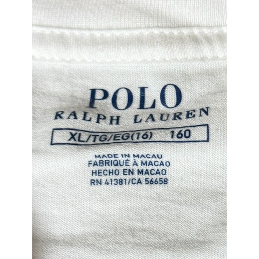 Polo Ralph Lauren Polo Bear T-Shirt Kids Size XL White Graphic Tee Western Style - Picture 4 of 8